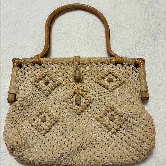 Hippy Chic macrame bag - Picture 1 of 6